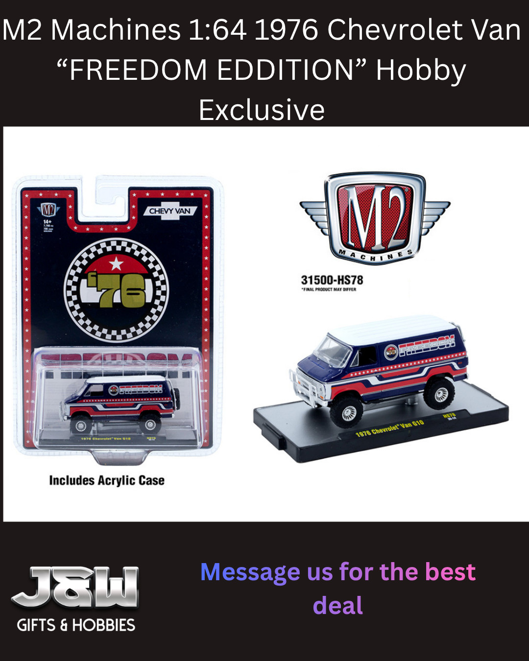 M2 1976 Chevrolet Van “FREEDOM EDDITION” 31500 HS78 1/64