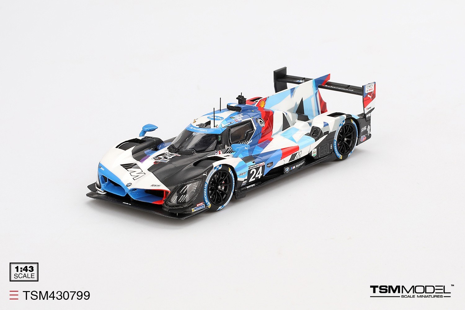 TSM-Model 1:43 BMW M Hybrid V8 GTP #24 BMW M Team RLL 2024 IMSA Daytona 24 Hrs