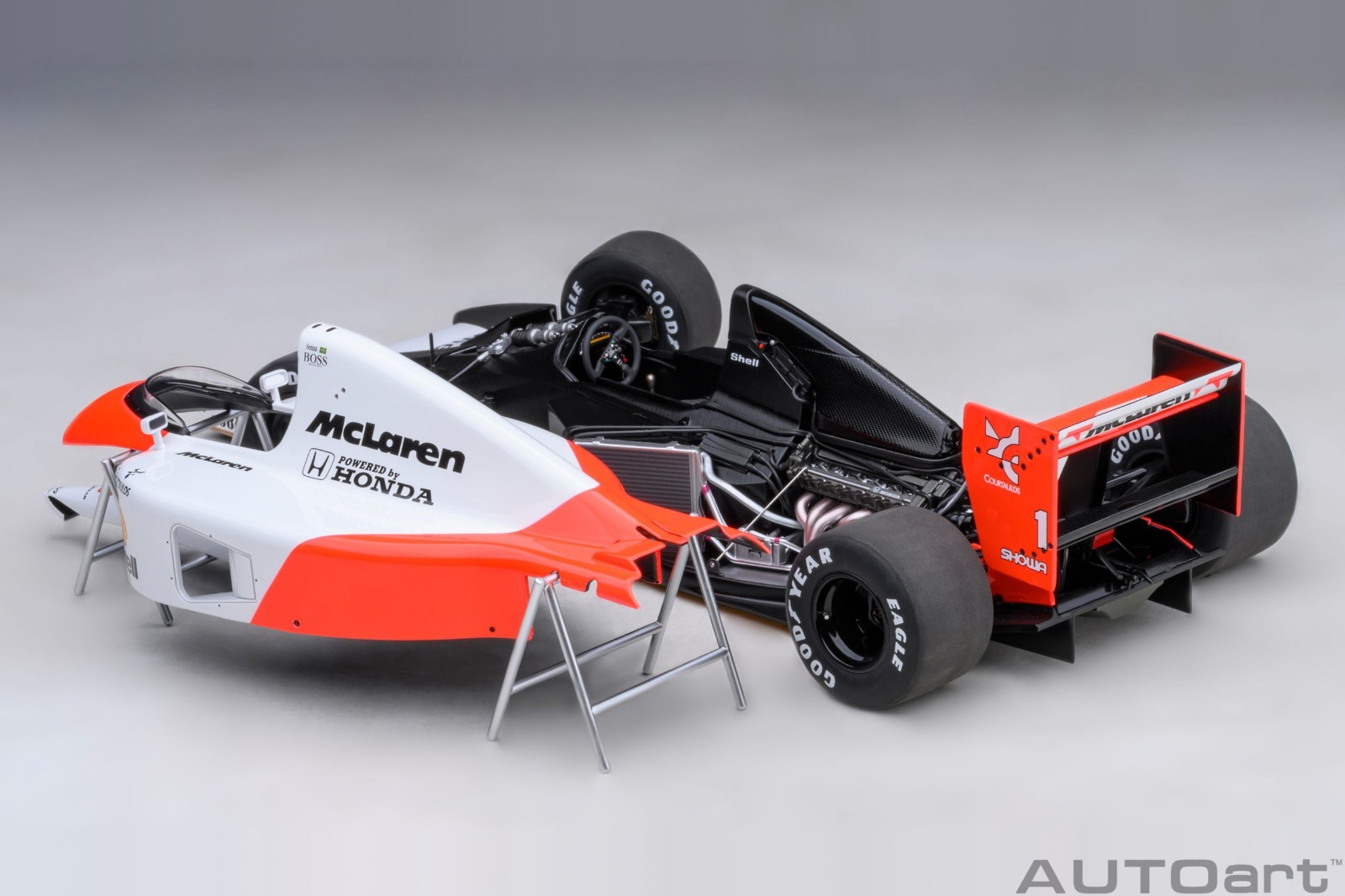 Autoart McLaren Honda MP4/6 1991 #1 (with McLaren logo) 1/18 Scale New Release!