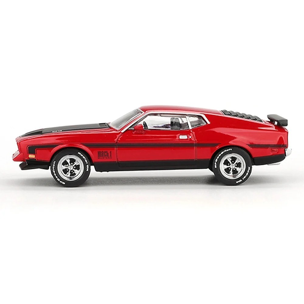 Mini GT 1:64 Ford Mustang Mach 1 1971 Race Red Diecast Model Car MGT01122