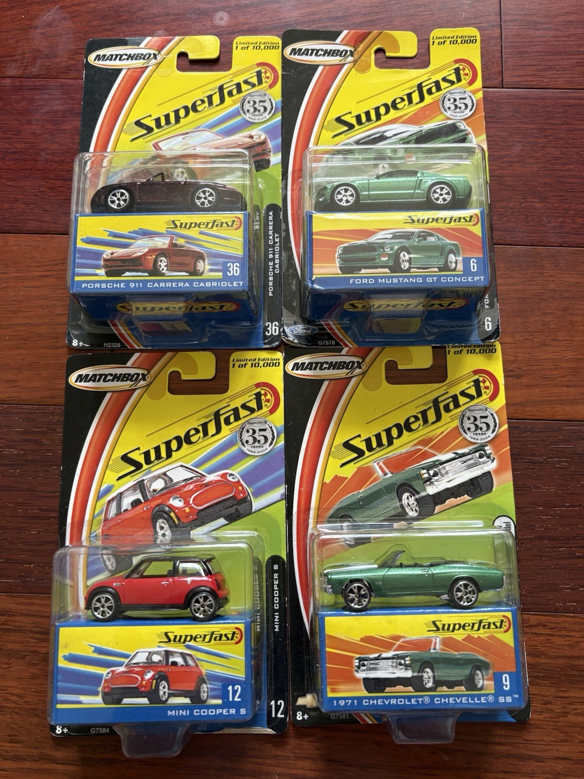 Lot of 32 Superfast 35th Anniversary Matchbox Cars New in Box