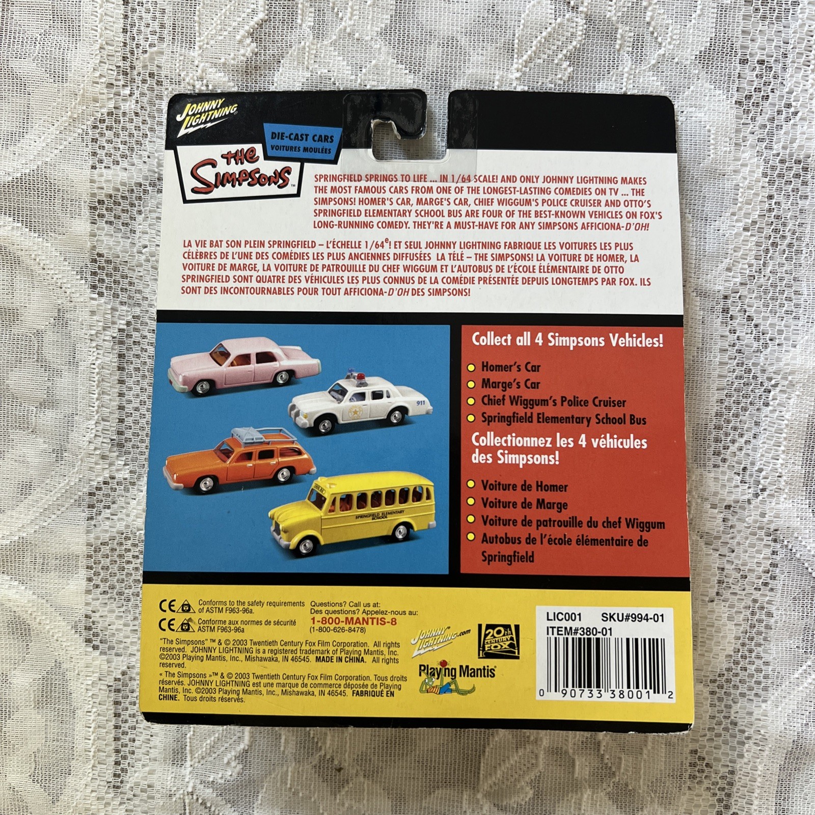 Johnny Lightning The Simpsons Marge’s Car 1:64 Diecast Orange Unopened Box