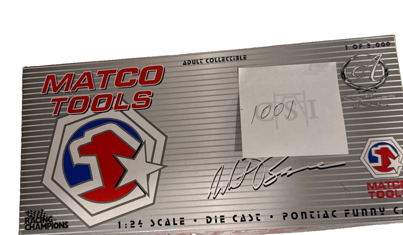 2002 MATCO TOOLS /WHIT BAZEMORE 1:24 DIE CAST PONTIAC FUNNY CAR RX2422R RC ERTL