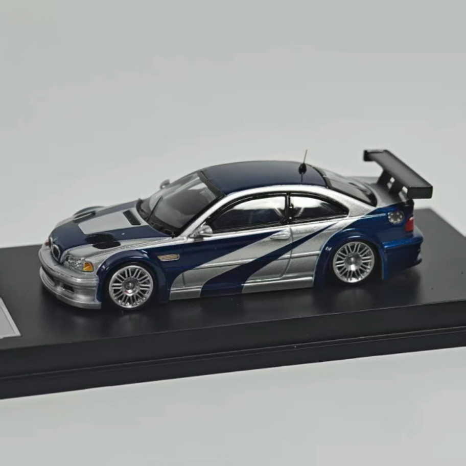MJ 1:64 BMW M3 GTR NSF Need for Speed Diecast Coating Alloy Car Model Gift Home