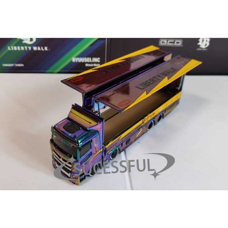 GCD 1/64 Chameleon Chrome LB-TRUCKS Fuso Super Great Transporter