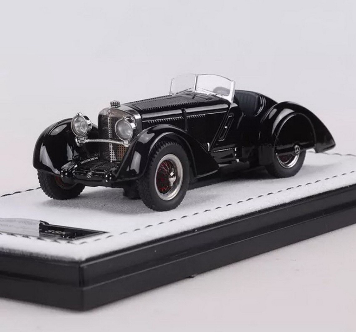 GFCC 1/64 Scale Mercedes-Benz SSK 1930 Black Diecast car Model Toy 7cm long