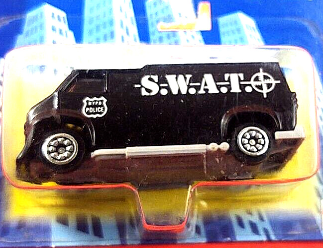 TEAM RACING HOT ROD N.Y.P.D. CUSTOM S.W.A.T VAN AUTO CITY CORGI VINTAGE PD