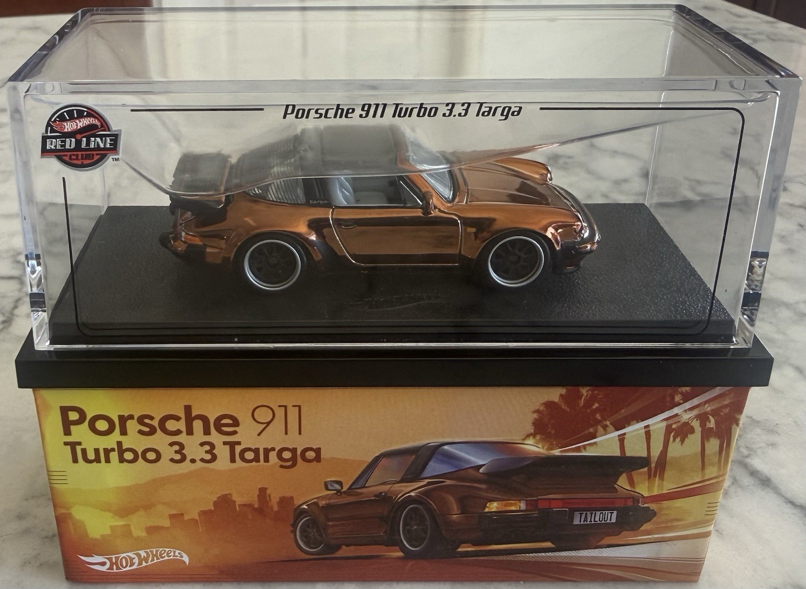 Hot Wheels RLC Exclusive 1988 Porsche 911 Turbo 3.3 Targa Bronze
