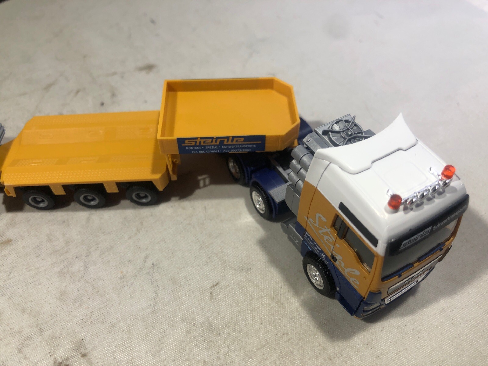 Herpa 1/87 MAN Tractor Trailer Semi Truck Low Boy Jeep FlatCar Steinle Army Tank