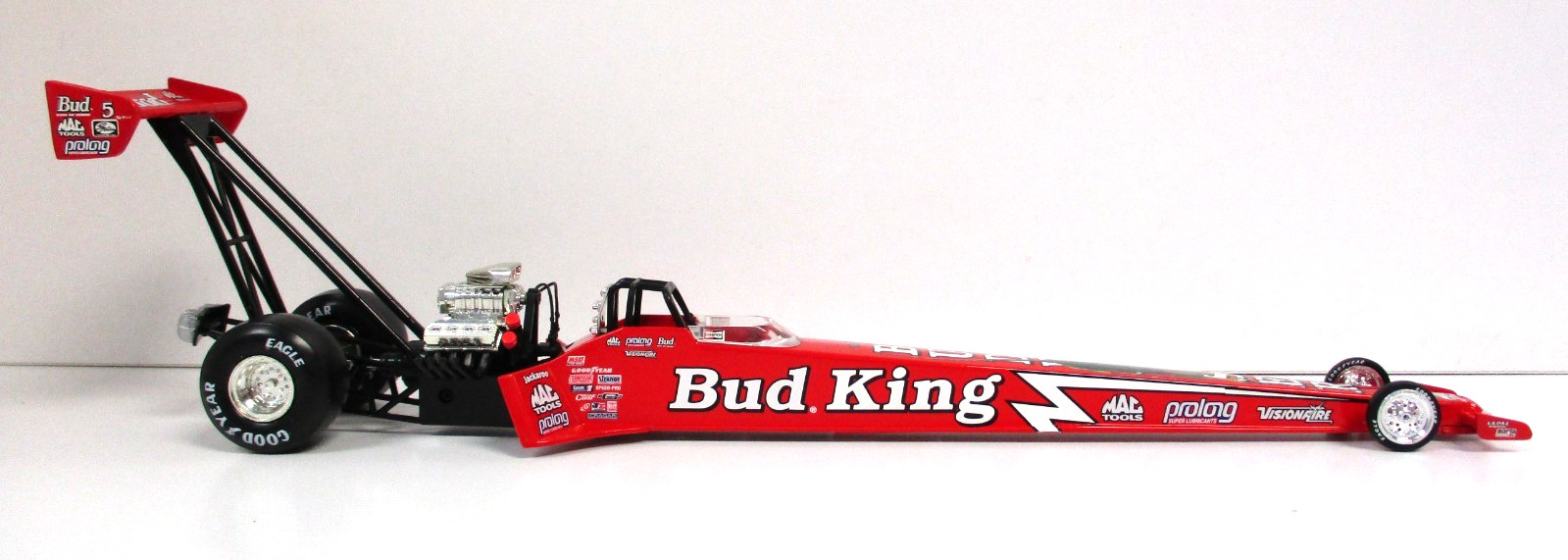ACTION KENNY BERNSTEIN BUDWEISER LOUIE THE LIZARD 1998 TOP FUEL DRAGSTER 1/24