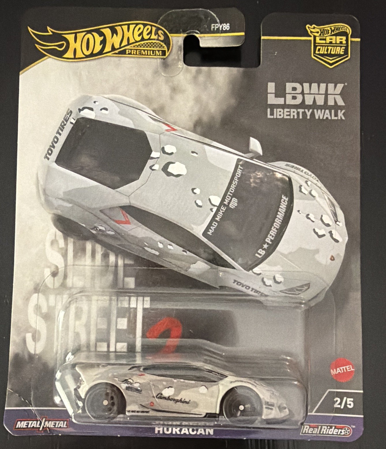 Hot Wheels Car Culture LBWK Liberty Walk Lamborghini Huracan 1:64 Real Riders