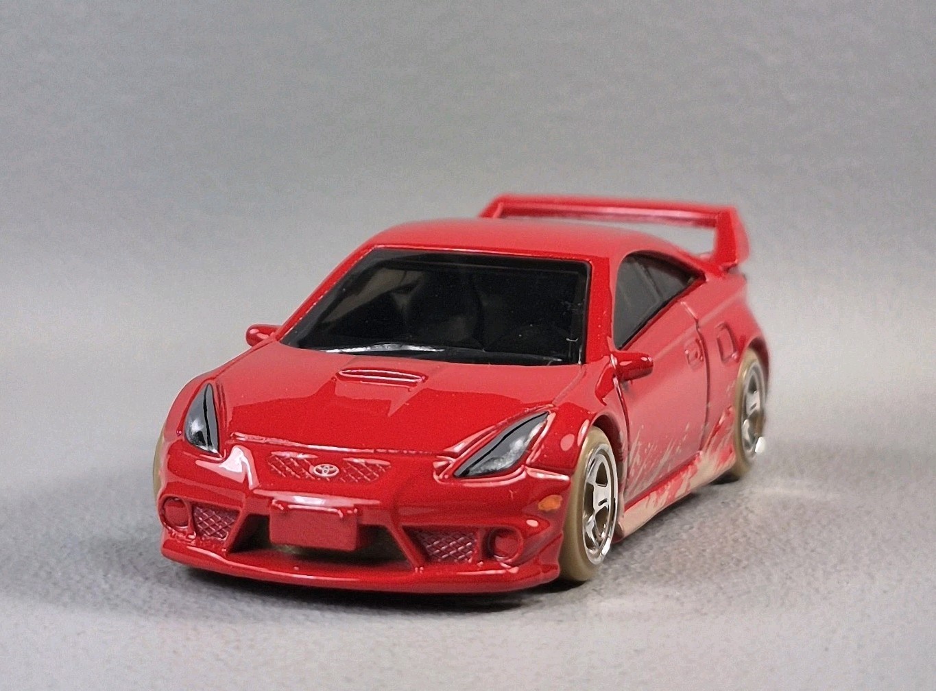 2001 TOYOTA CELICA Diorama Collectible DieCast Model Car 1:64 Red LOOSE