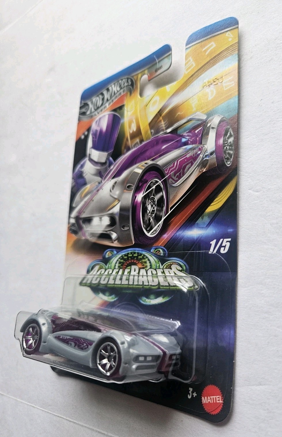 2025 Hot Wheels SILVER SERIES – ACCELERACERS – SET OF 5