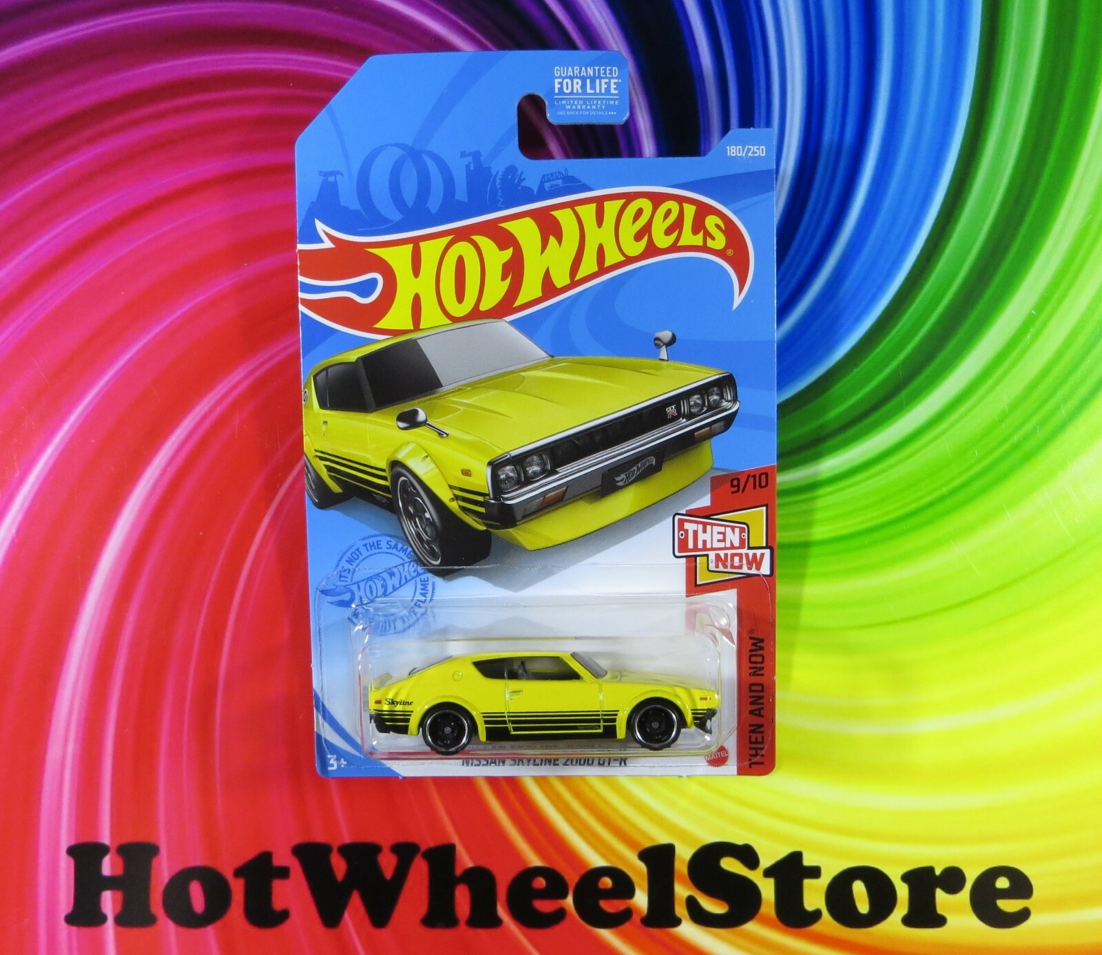 2021 Hot Wheels Yellow NISSAN SKYLINE 2000 GT-R Then and Now #180 HW44-070621