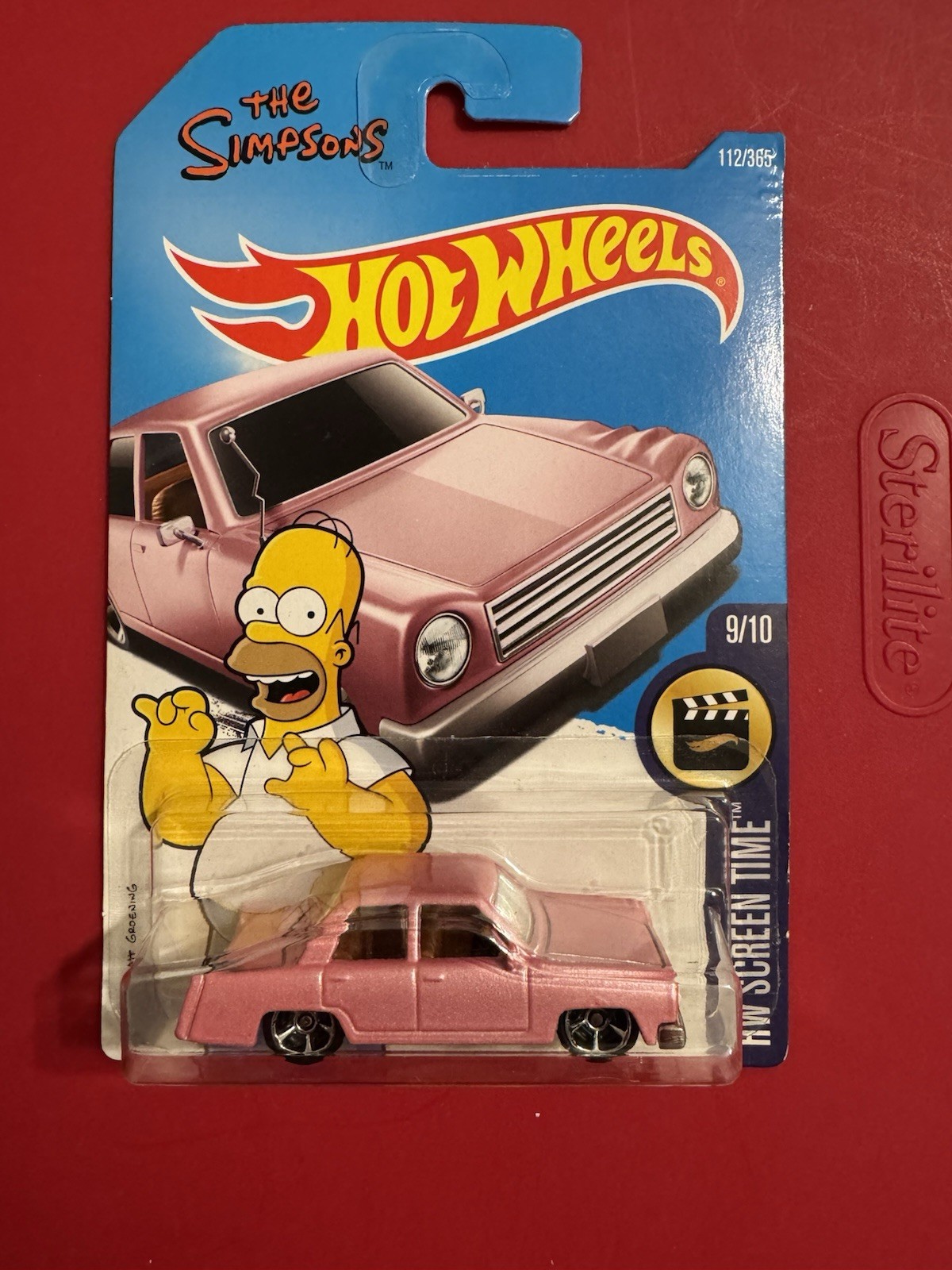 2015 Hot Wheels THE SIMPSONS FAMILY CAR Pink Homer HW Screen Time 9/10