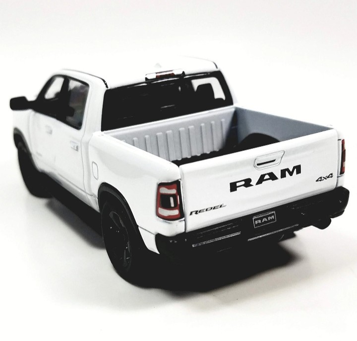 ⚪5413D Kinsmart 1:46 Scale 2019 Dodge Ram 1500 Diecast Pickup Truck – White