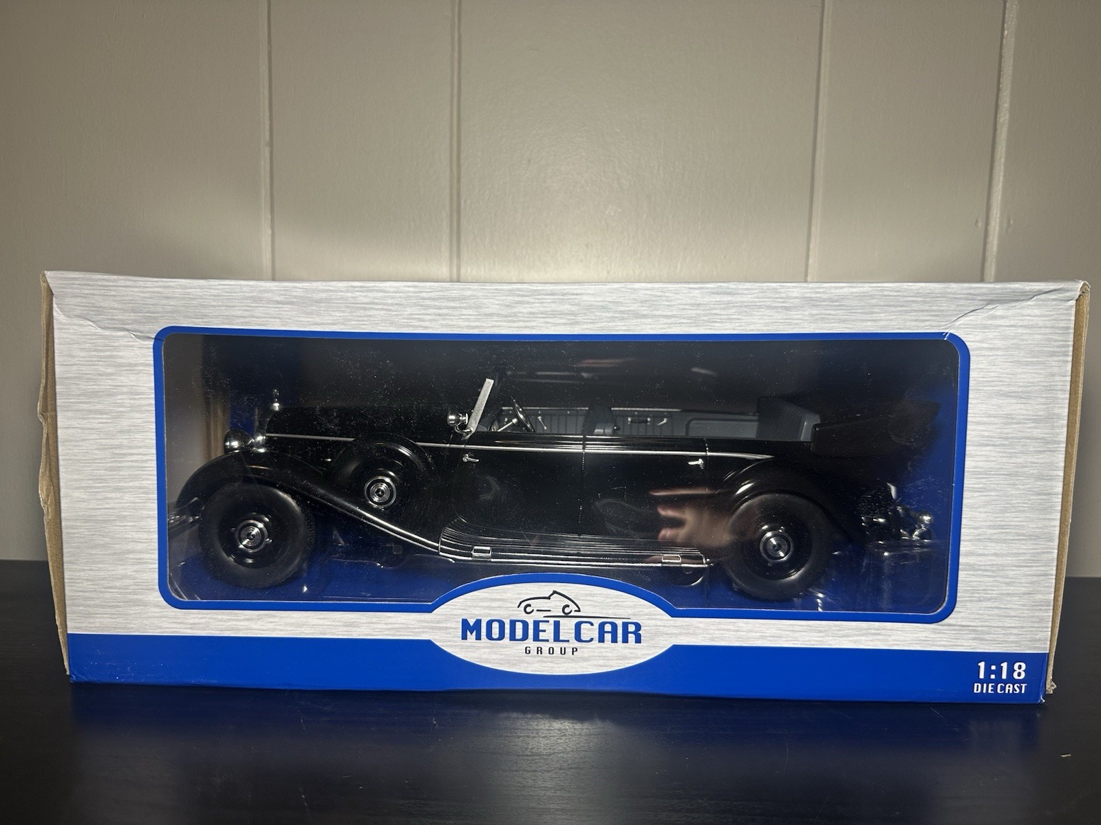 RARE MCG 1:18 Mercedes-Benz 770 (W150) Cabriolet open 1938 – Black 18207
