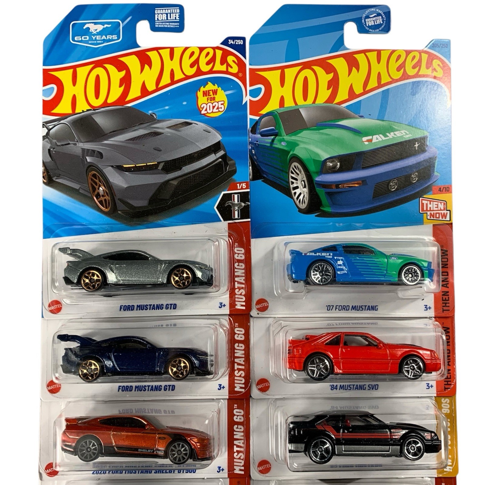 Hot Wheels FORD MUSTANG LOT OF 14 Different Variants HW 60 Years Then & Now NEW