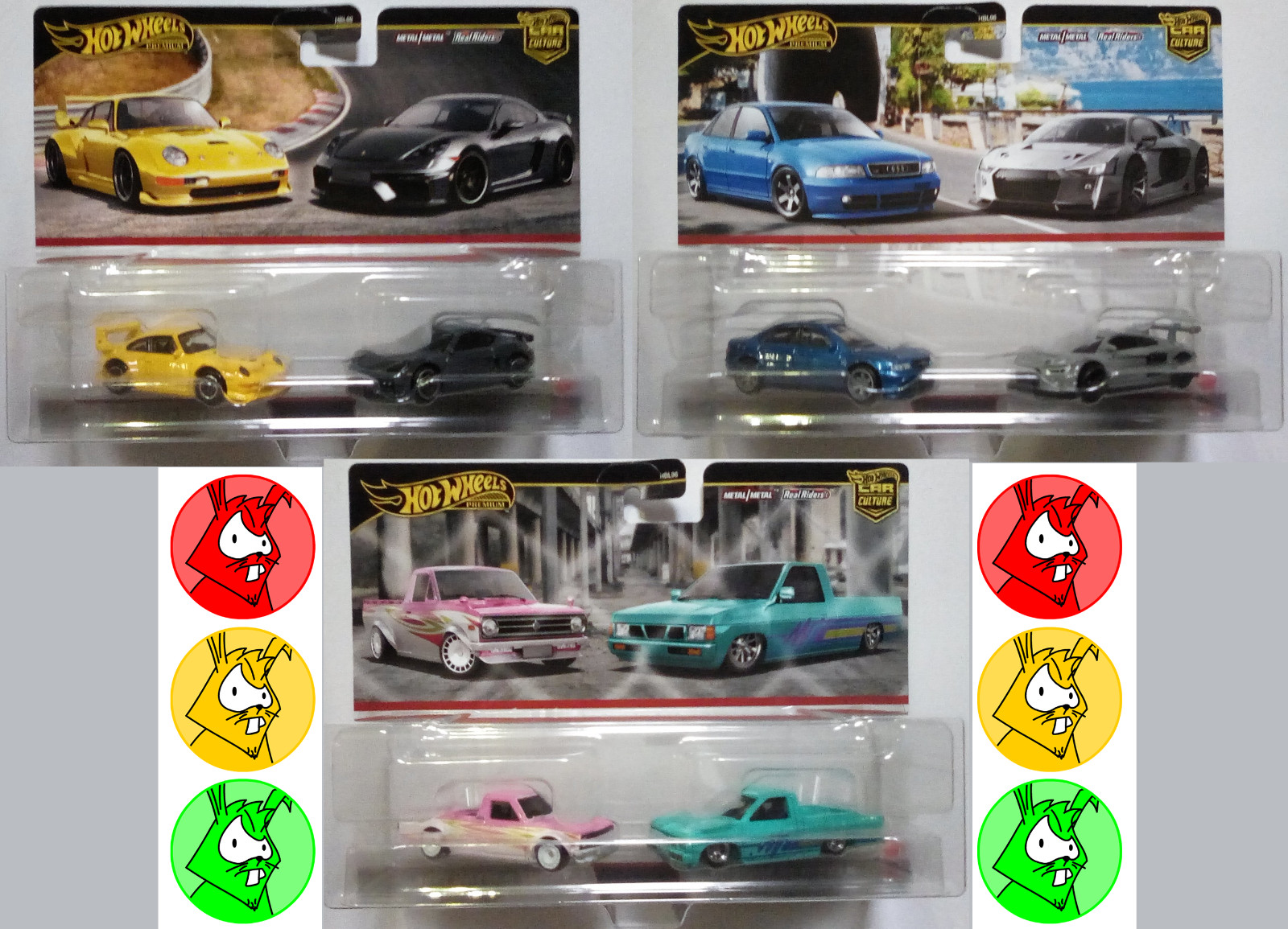 Hot Wheels Premium Twin Packs – Pick and Choose – 1:64 Scale Mattel