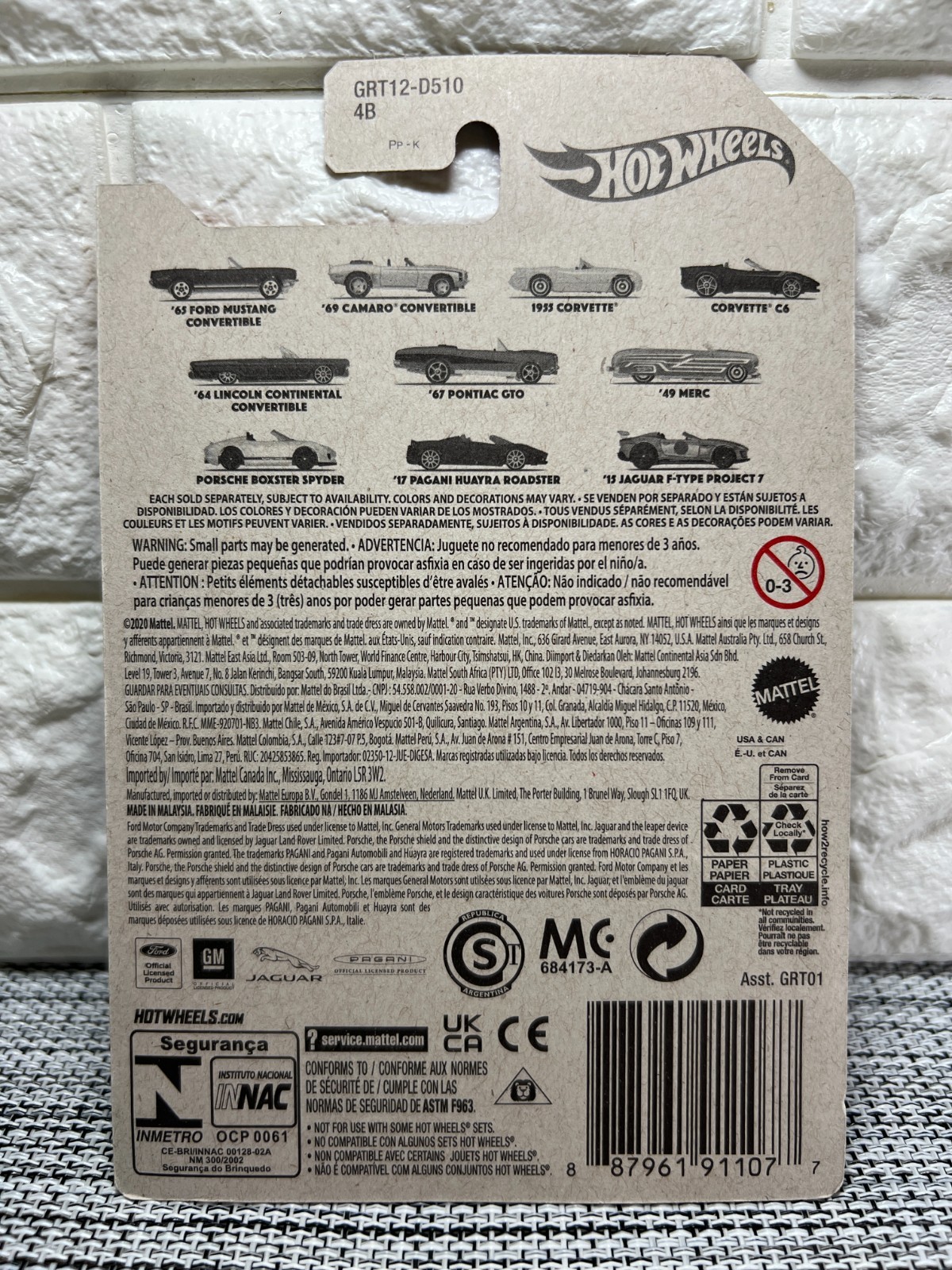 Hot Wheels Convertible Series 5/10 ’64 Lincoln Continental Convertible Blue