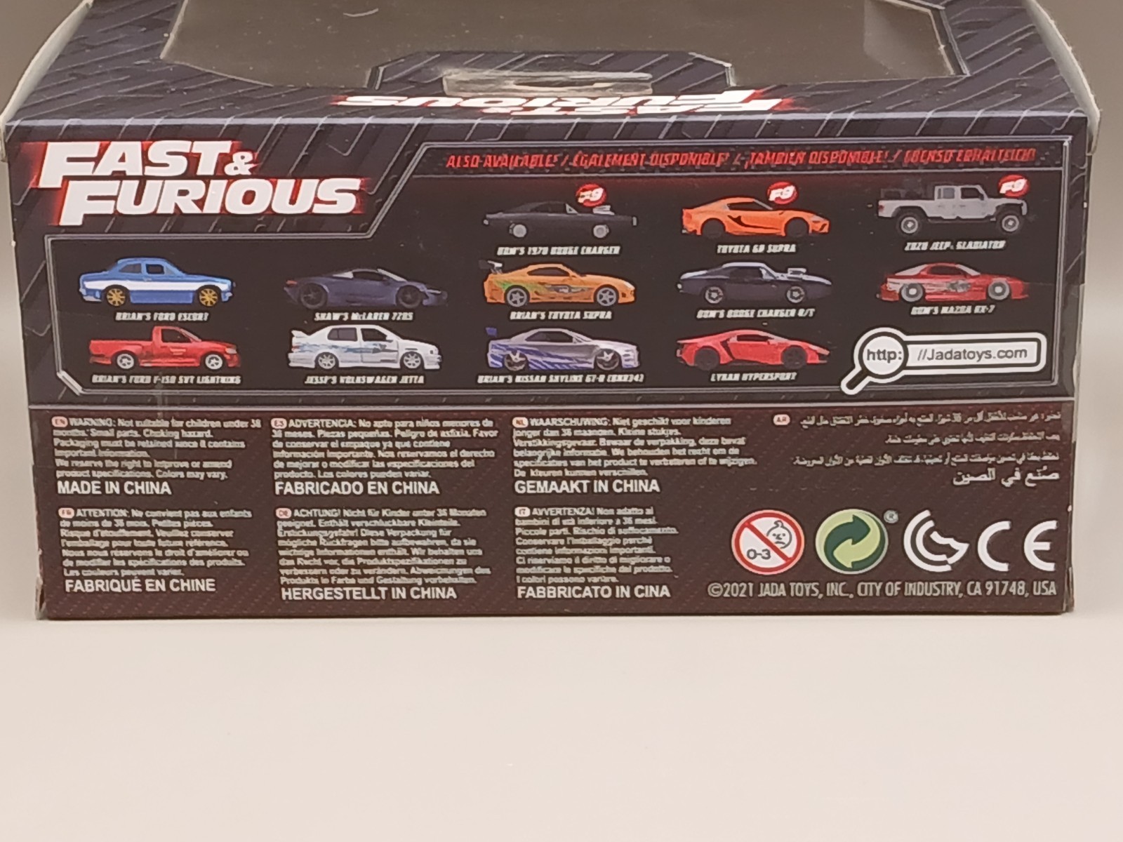 Jada Toys Fast & Furious 1973 Chevrolet Camaro 1:32 Scale Metal Rubber Plastic!