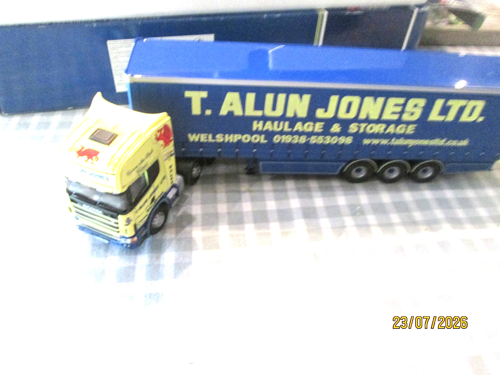 Corgi CC12913 1:50- Scania Topline Curtainside -T Alun Jones Ltd – Boxed