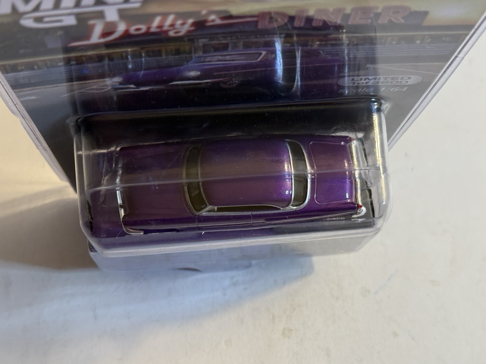 Mini GT MiJo 1:64 Diecast Model Car Lincoln Capri Hot Rod 1954 Purple Metallic