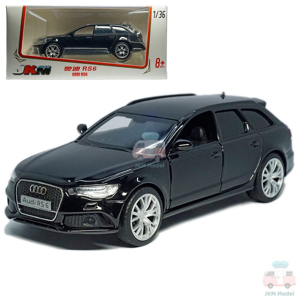 1:36 Audi RS6 Avant Model Car Diecast Toy Vehicle Collection Kids Gift Black