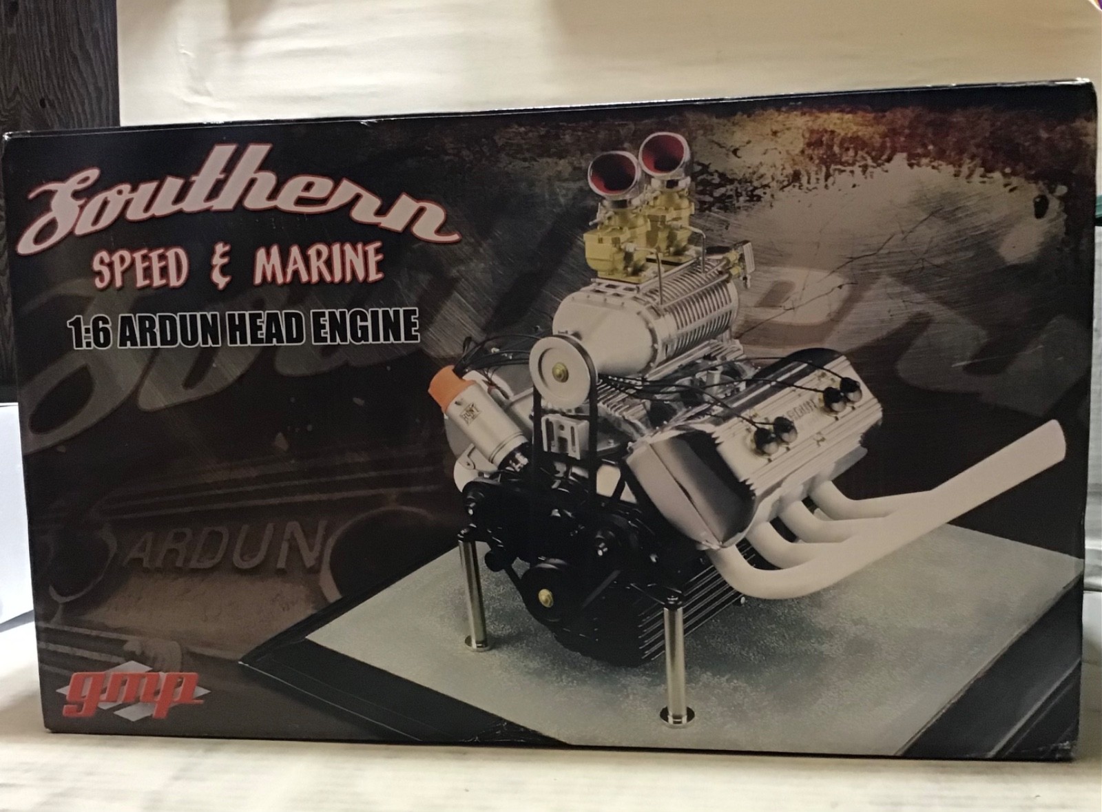 SOUTHERN SPEED MARINE FORD ARDUN HEAD LEGENDARY V-8 BLOWN METAL ENGINE GMP 1/6