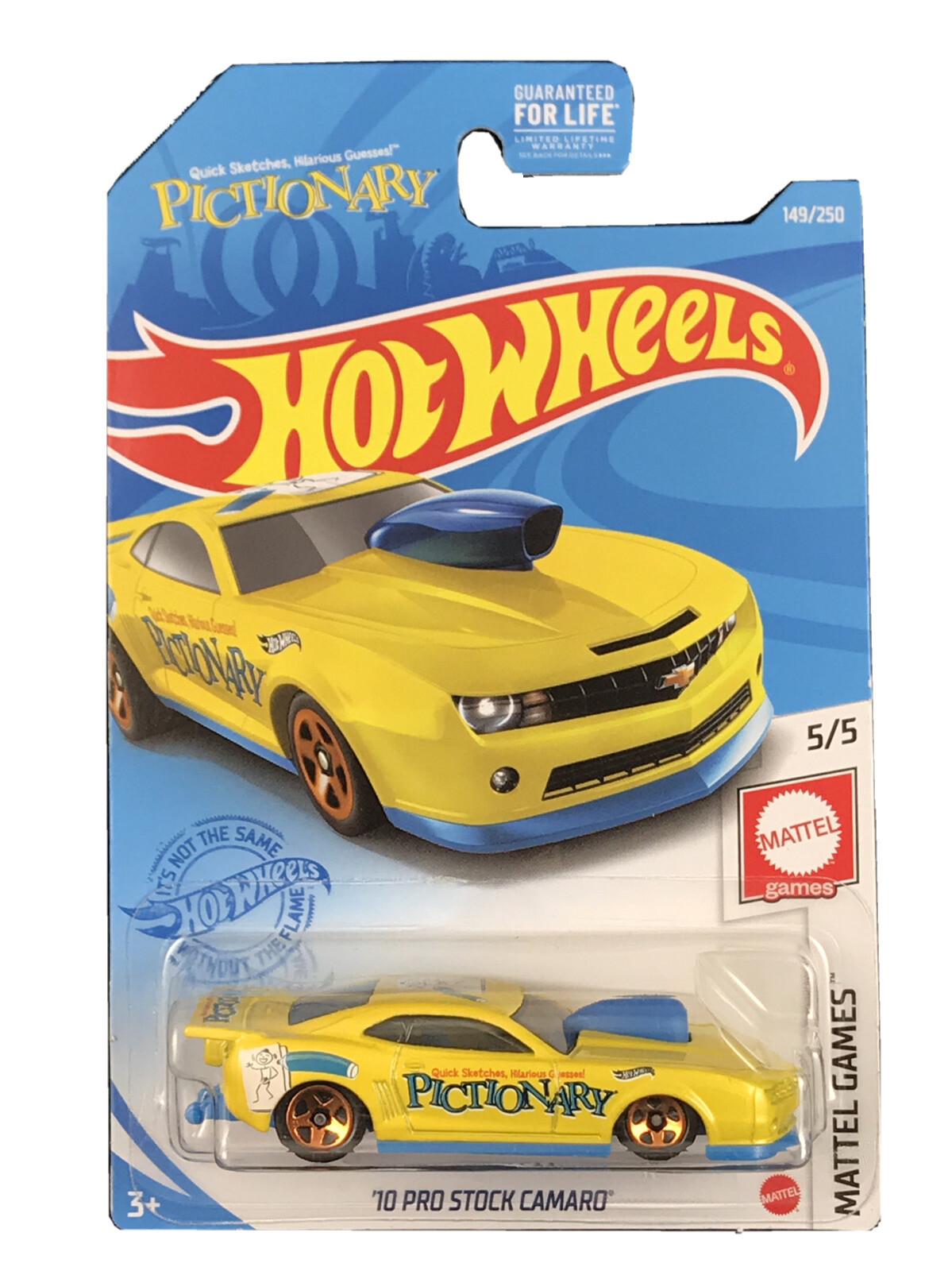 Hot Wheels 2021 Mattel Games Series 5/5 Yellow ’10 Pro Stock Camaro