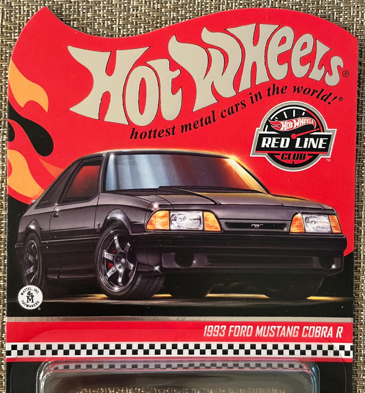 2025 Hot Wheels RLC, 1993 Ford Mustang Cobra R , Shadow Chrome , Free Shipping !