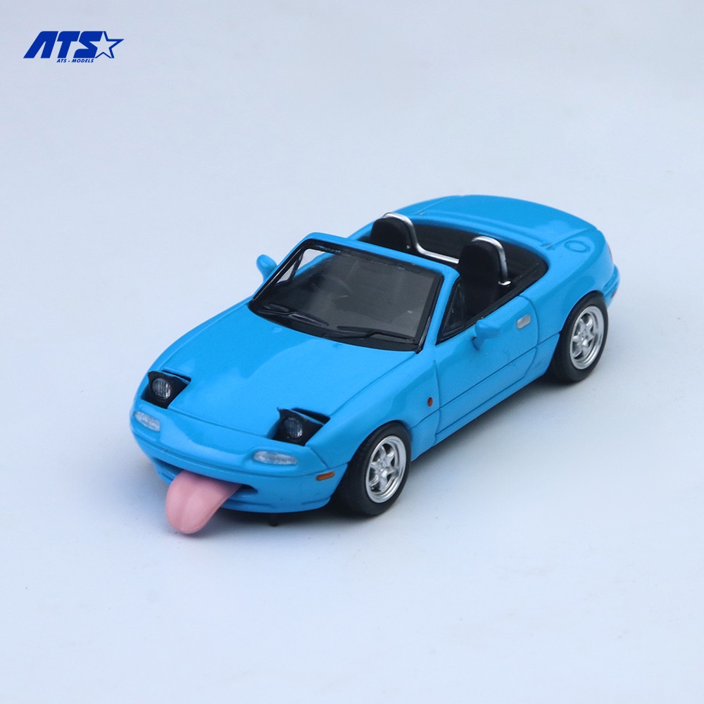 ATS 1:64 Mazda MX5 Miata NA Tongue Out Opened PopUp Lights Diecast Car Variant