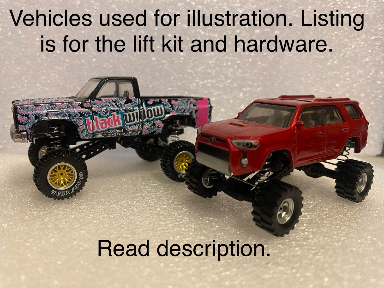 1/64 Working Suspension Lift Kit For Diecast Custom Build Read Description