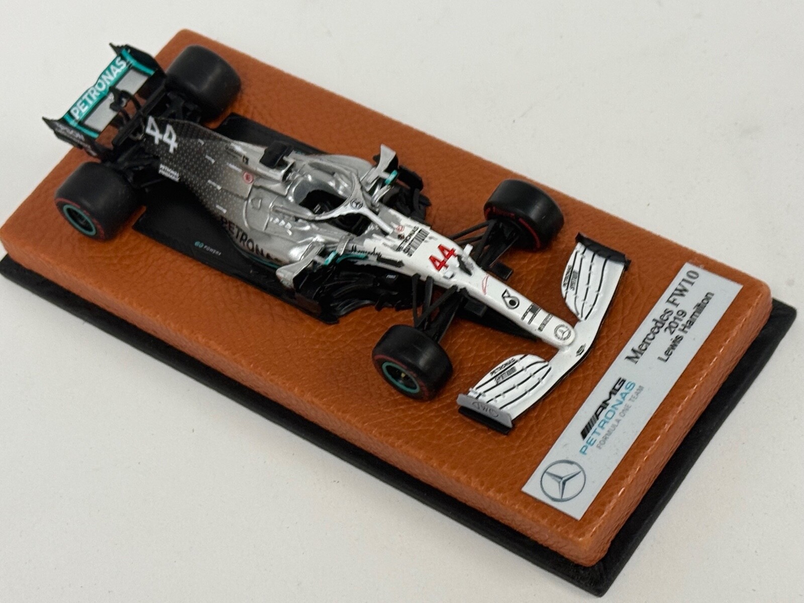 1/43 Mercedes W010 from 2019 F1 Season of Lewis Hamilton Leather base JPN86