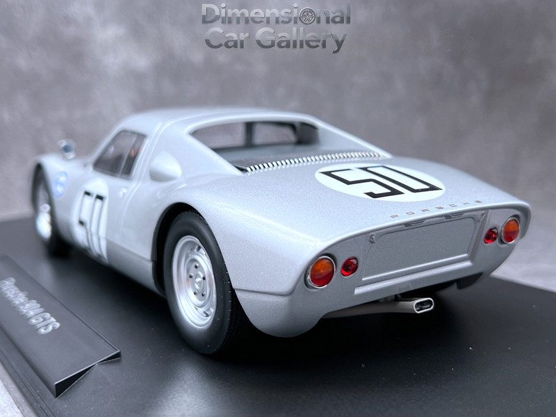 1:18 norev Porsche 904 gts Silver Turtle 50 Closed Alloy car model