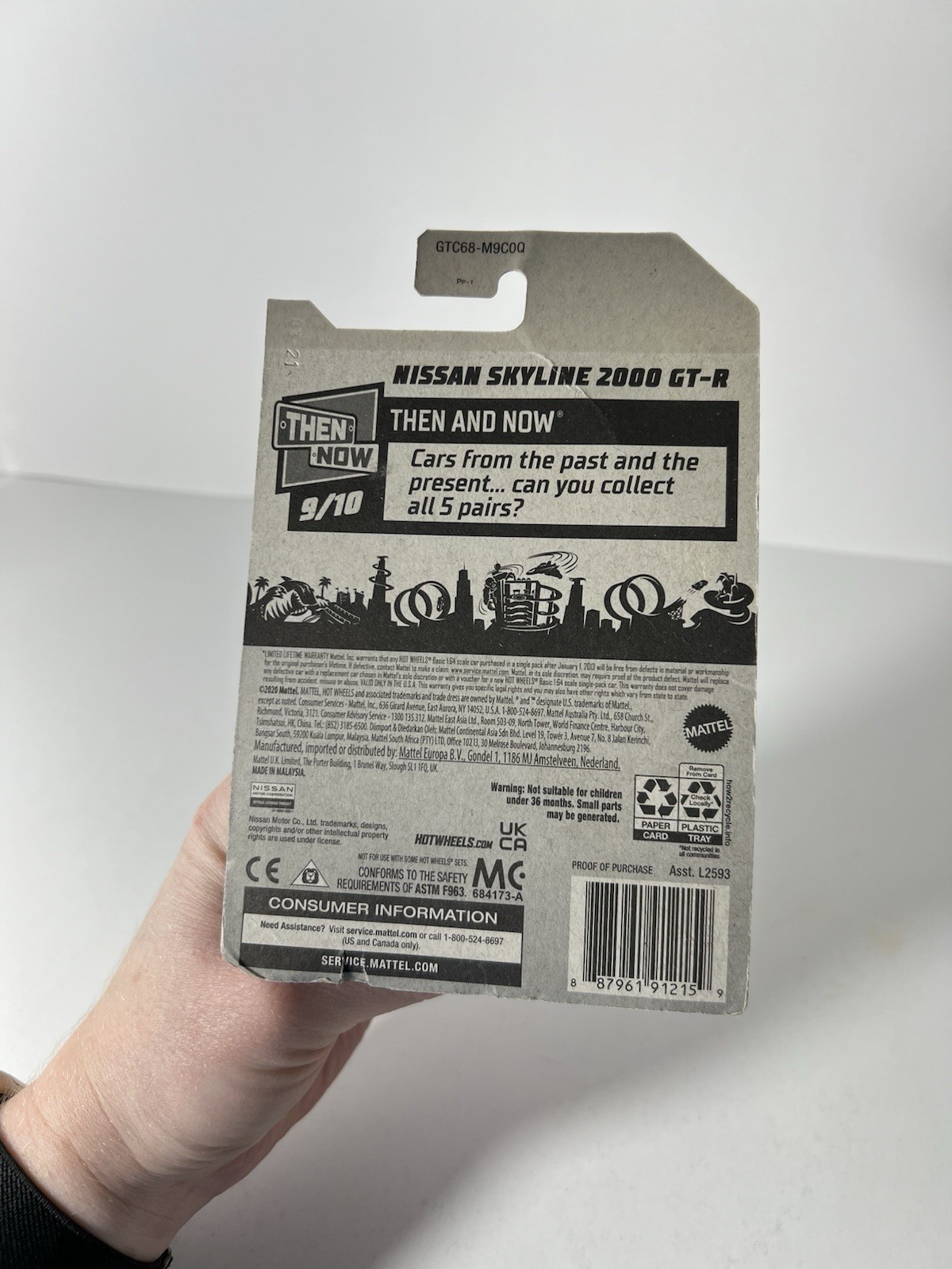 2020 Hot Wheels Nissan Skyline 2000 GT-R Silver Then And Now 9/10 180/250 T5