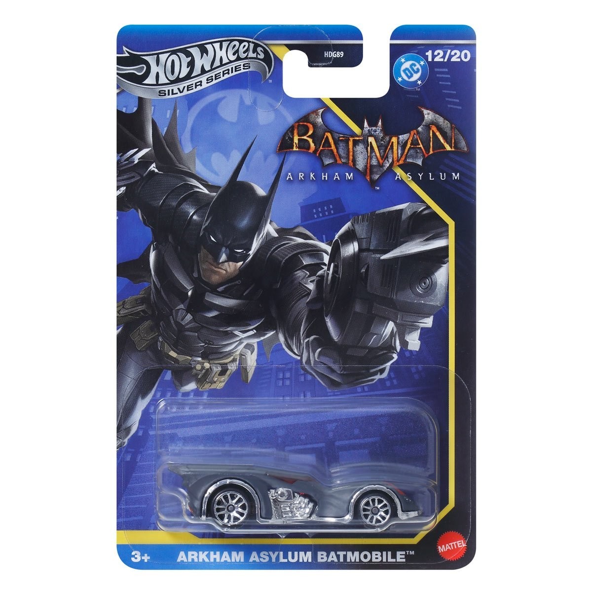 Hot Wheels Silver Series – 2025 Batman 12/20 Arkham Asylum Batmobile (BBJBY18)
