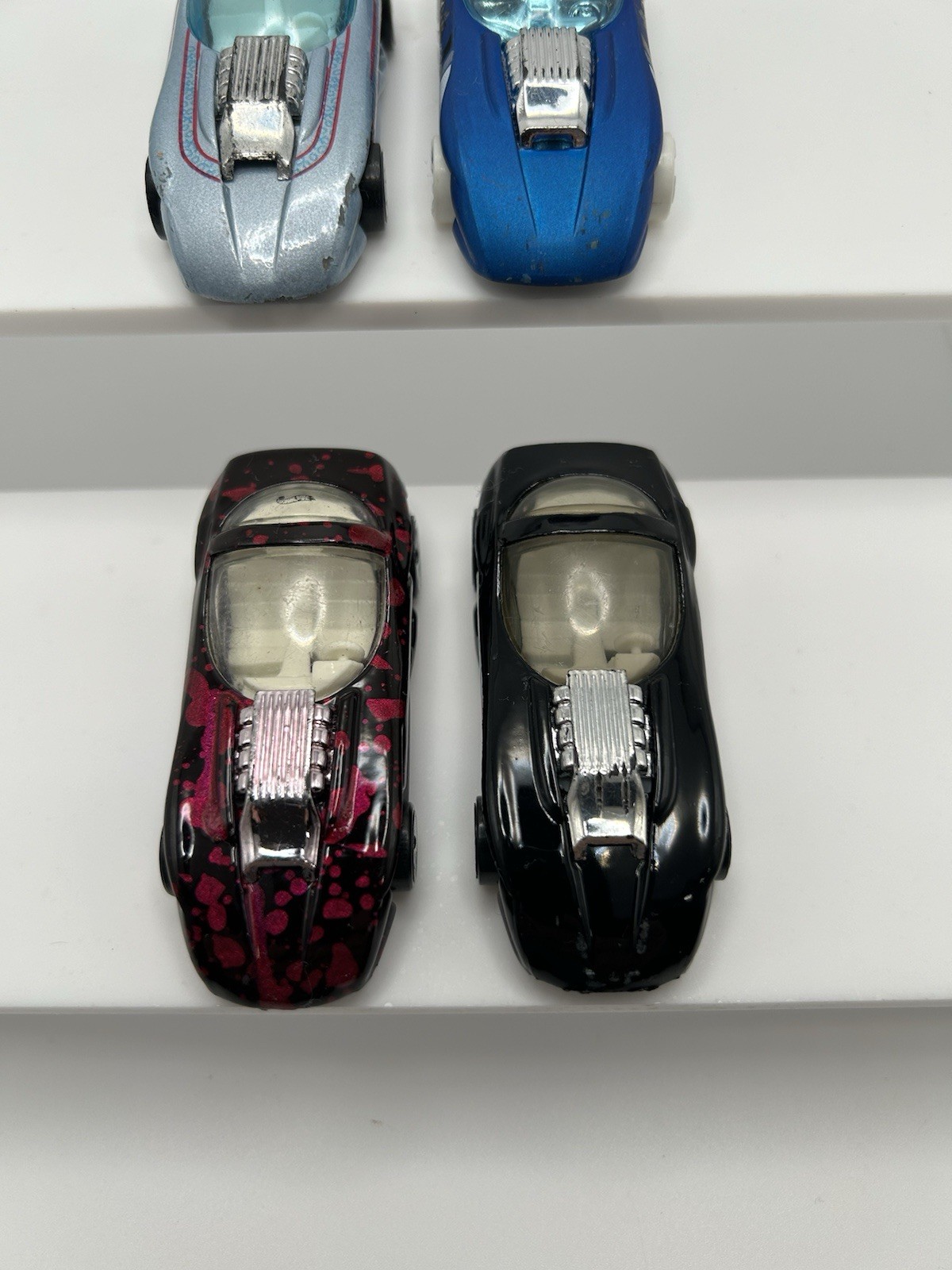 Hot Wheels 1990’s Silhouette II Lot of 4: Black/Purple, Black, Silver, Blue. 15