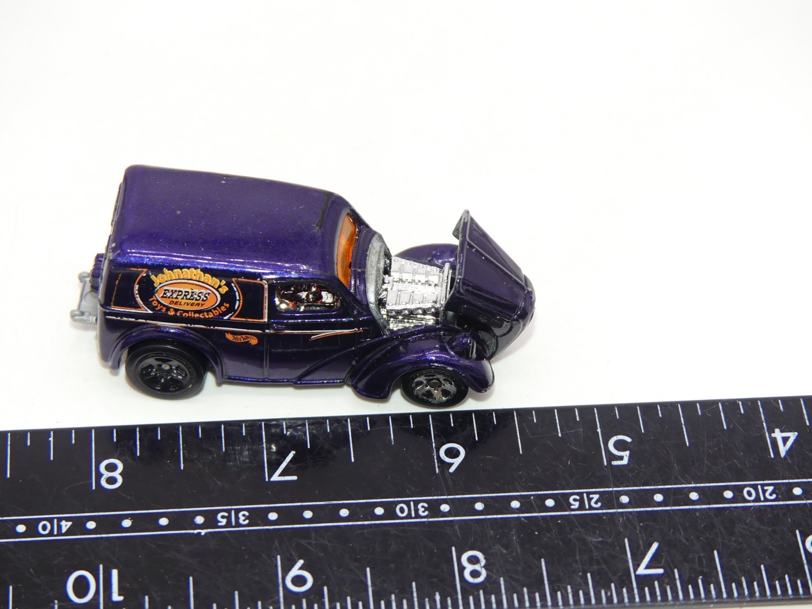 2017 Hot Wheels Anglia Panel Truck Diecast Car Purple Jonathan’s Express Toys