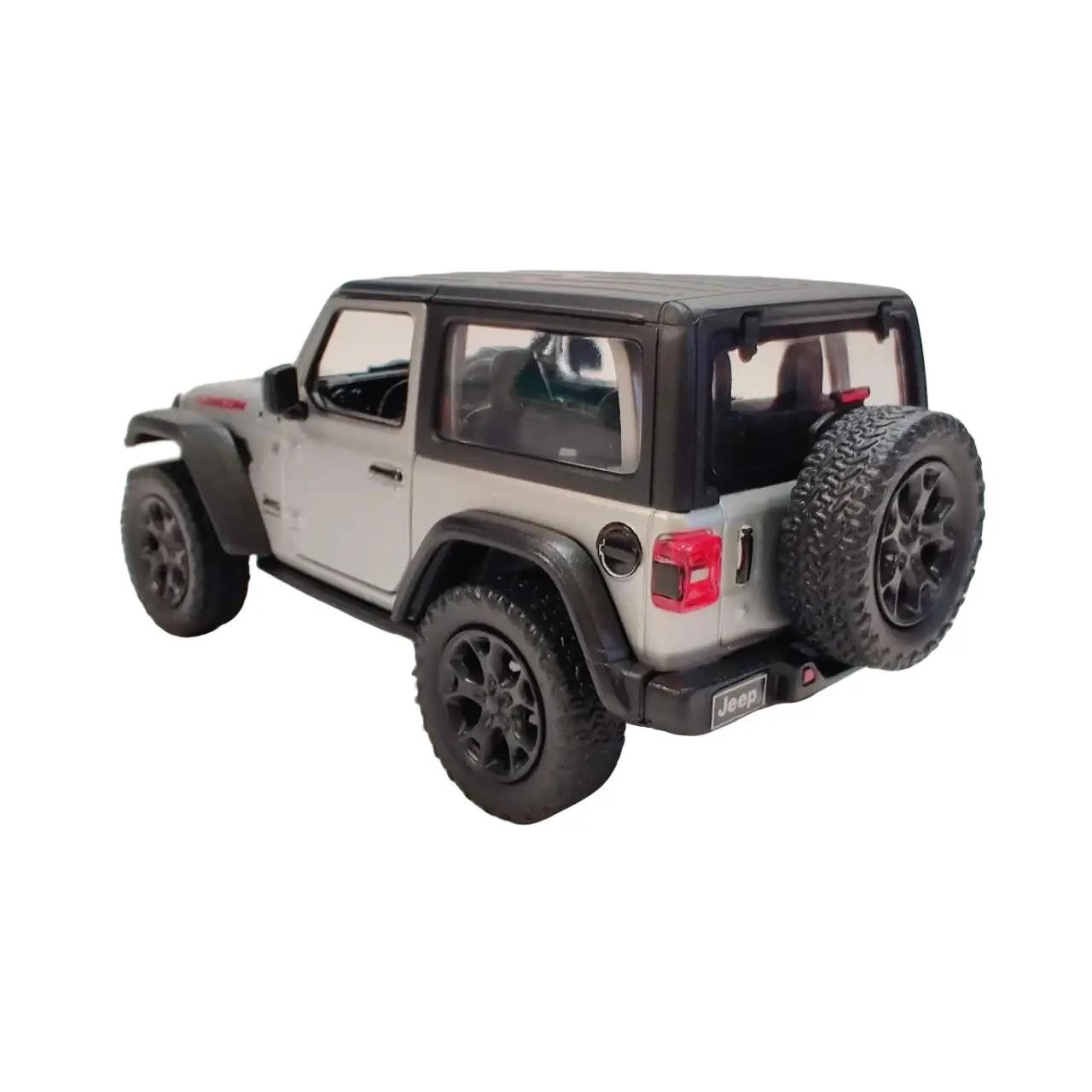 KINSMART 1:34 SCALE 2018 Jeep wrangler Hard Top DIECAST MODEL CAR (SILVER)