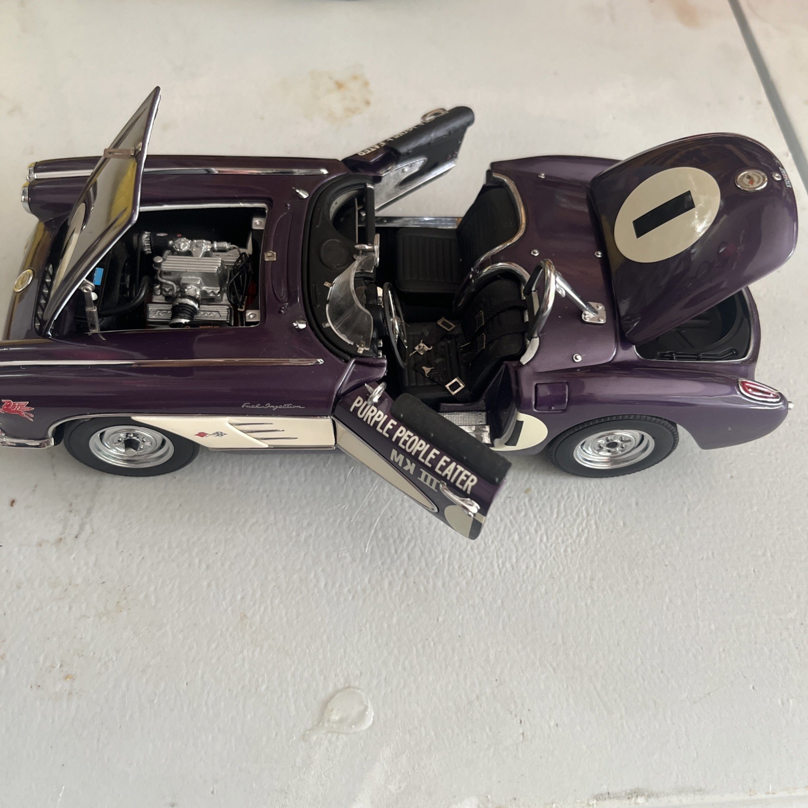 Danbury Mint 1:24 1959 Chevrolet Corvette Purple People Eater MK III Jim Jefford
