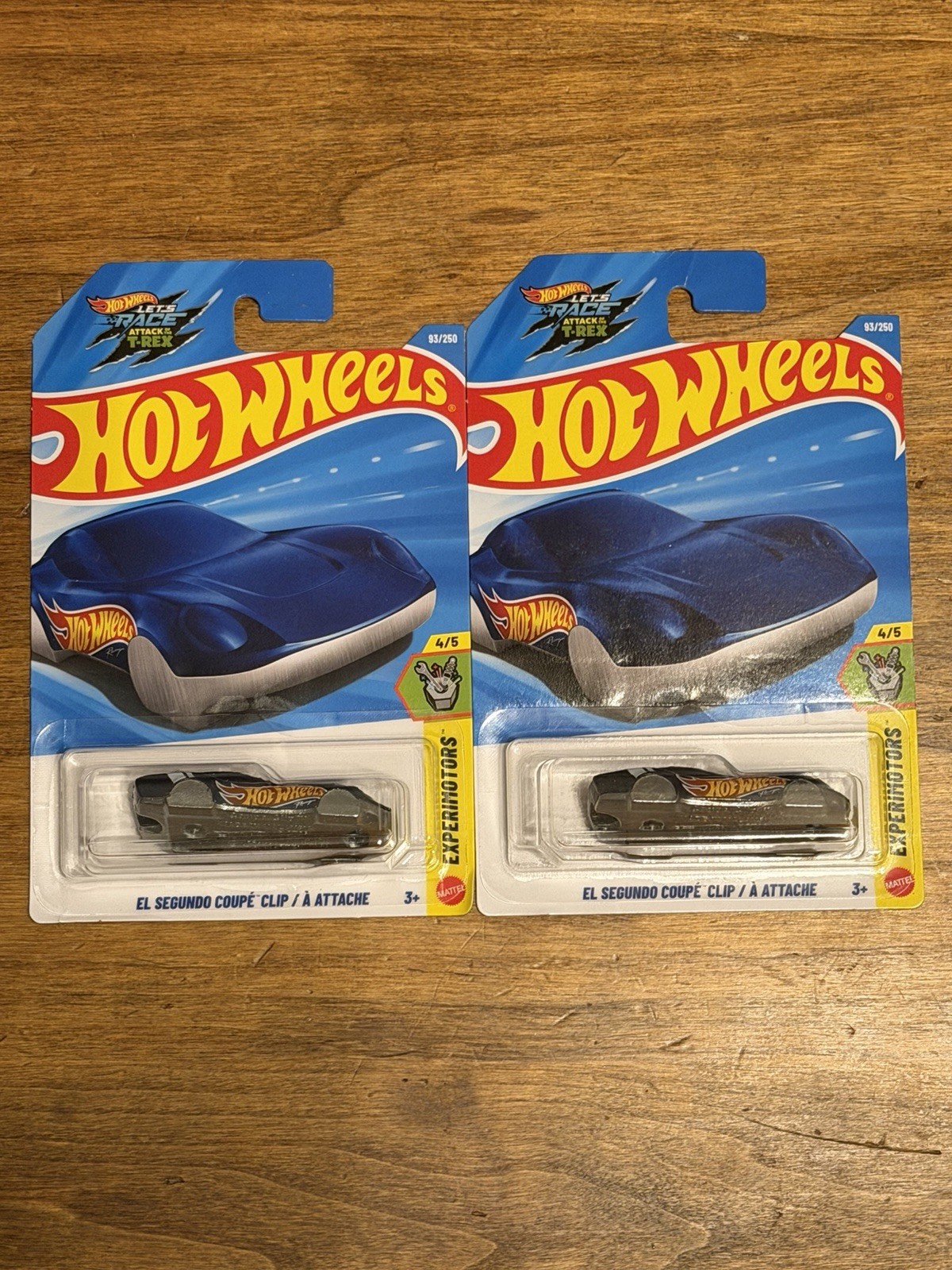 🔥Lot Of 2 Hot Wheels 2026 L Case Int’l Card El Segundo Coupe Clip Blue VHTF🔥