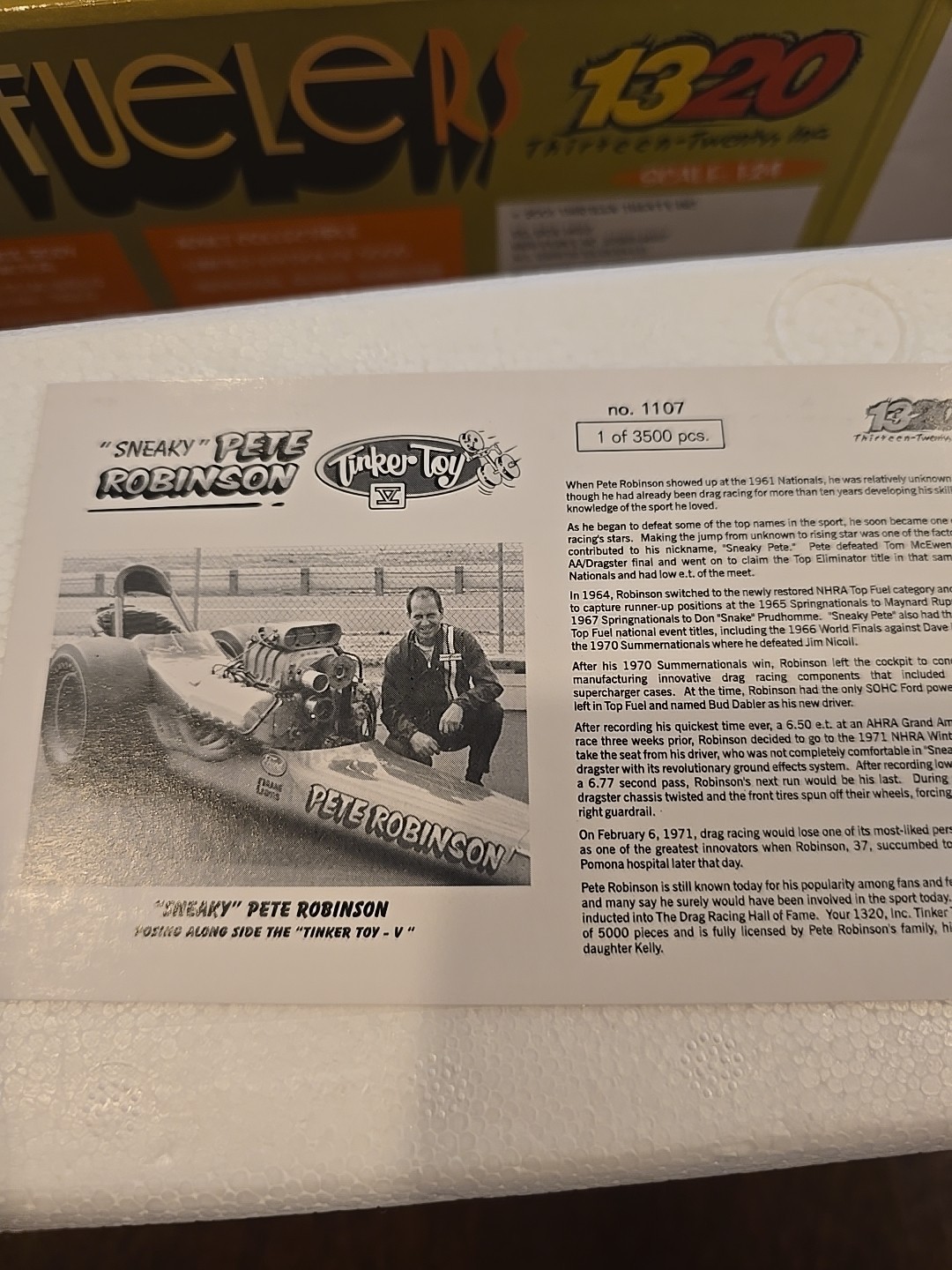 The Fuelers 1320 Diecast Series “Sneaky” Pete Robinson