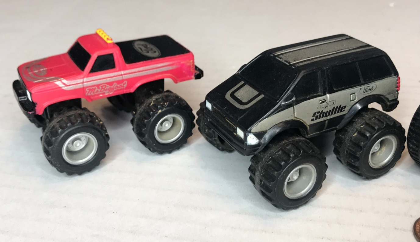 1987 McDonald’s Bigfoot, Ms Bigfoot, & Shuttle 4×4 Ford Monster Truck Van Lot
