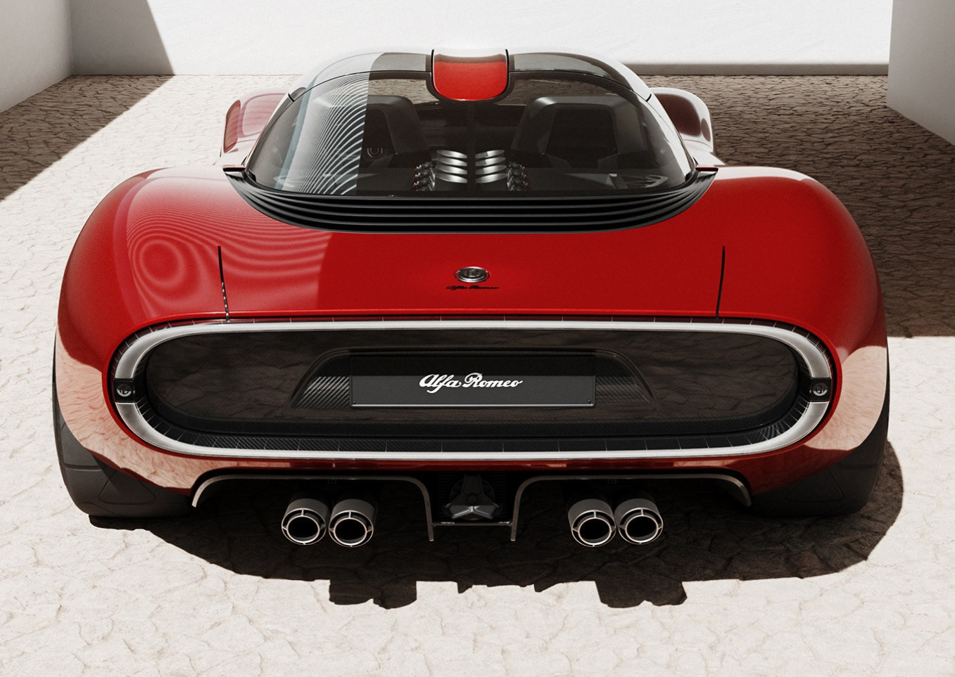 Alfa Romeo12Concept1 Car18Hyper24Car w/Super Car Wheels Hot Custom Built Model