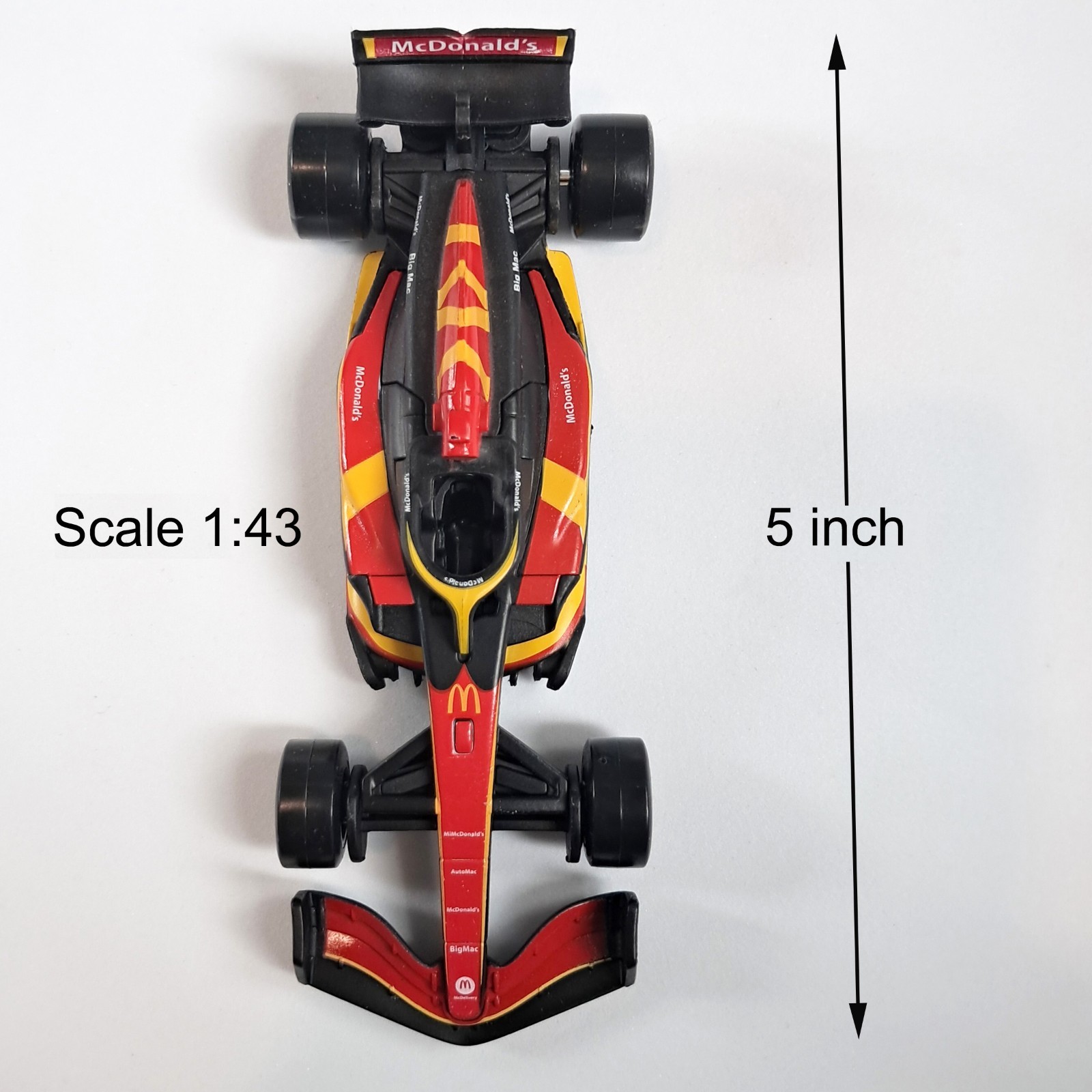 2025 Mcdonald’s F1 Move Formula 1 Diecast Replica Car 1:43