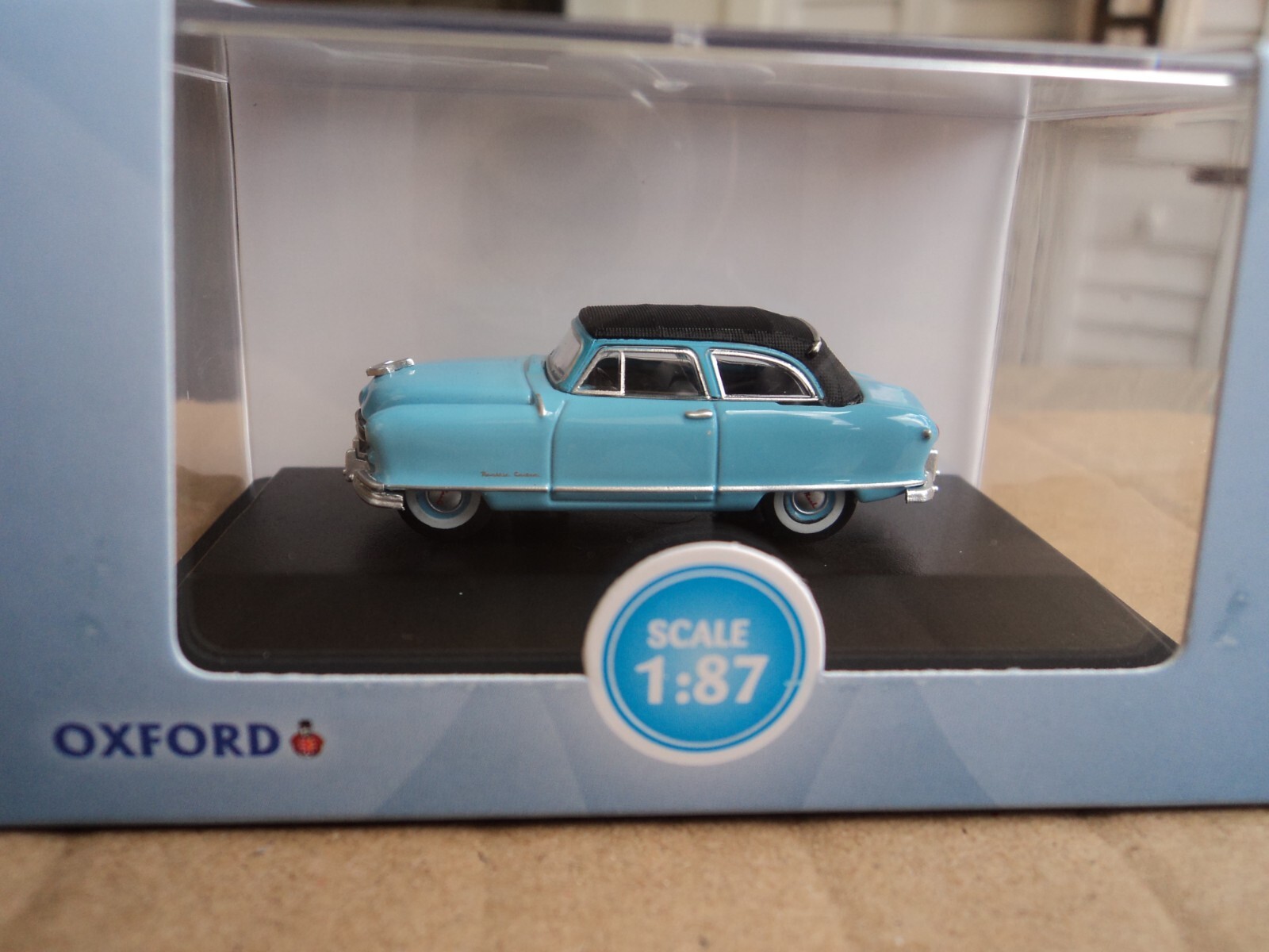 Oxford 1950 NASH Rambler Landau Blue Convertible (Closed) 1/87 HO diecast