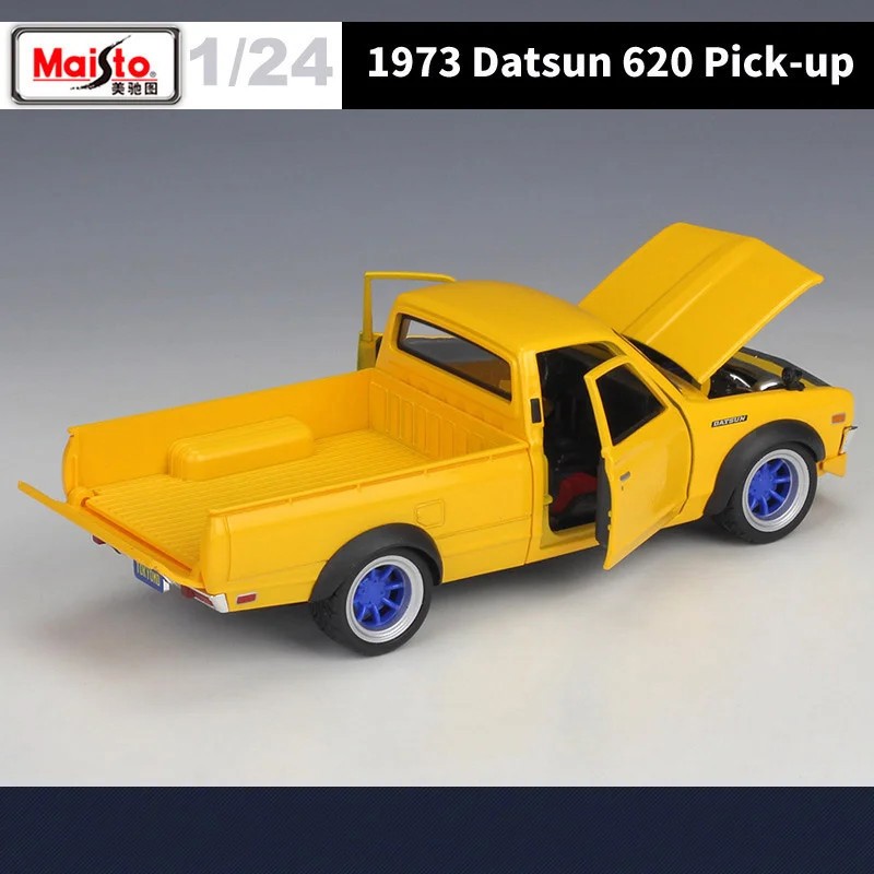 Maisto 1:24 Datsun 620 1973 Pickup Alloy Car Model Diecast Metal Off-road Vehicl