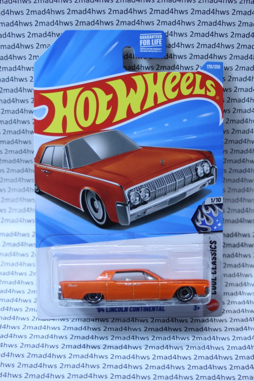 2026 Hot Wheels lot of 4 Orange ’64 Lincoln Continental 170/250 FREE SHIPPING