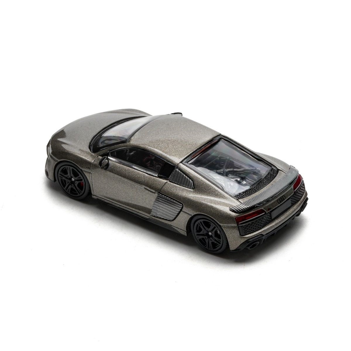 2022 Audi R8 V10 Coupe Performance Gray Diecast Metal Car Model Masdi 1/64